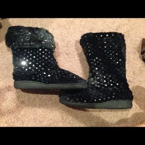 Black Sequins boots